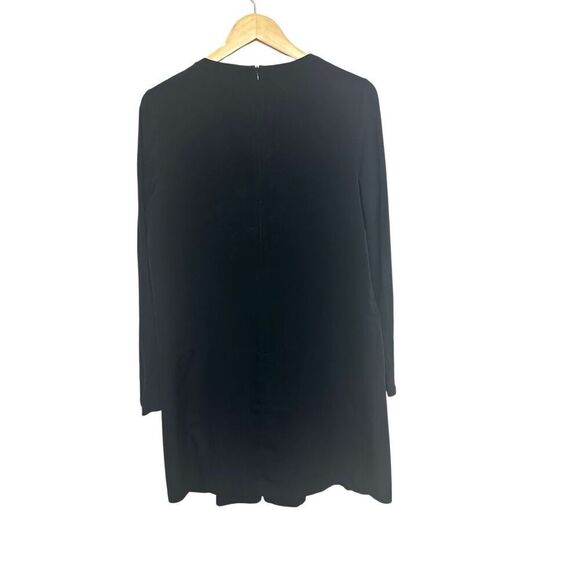 Maison Scotch Dress Jolie Vagabonde Mixed Media Black Knit Top Pockets Sz 2 - Picture 1 of 6